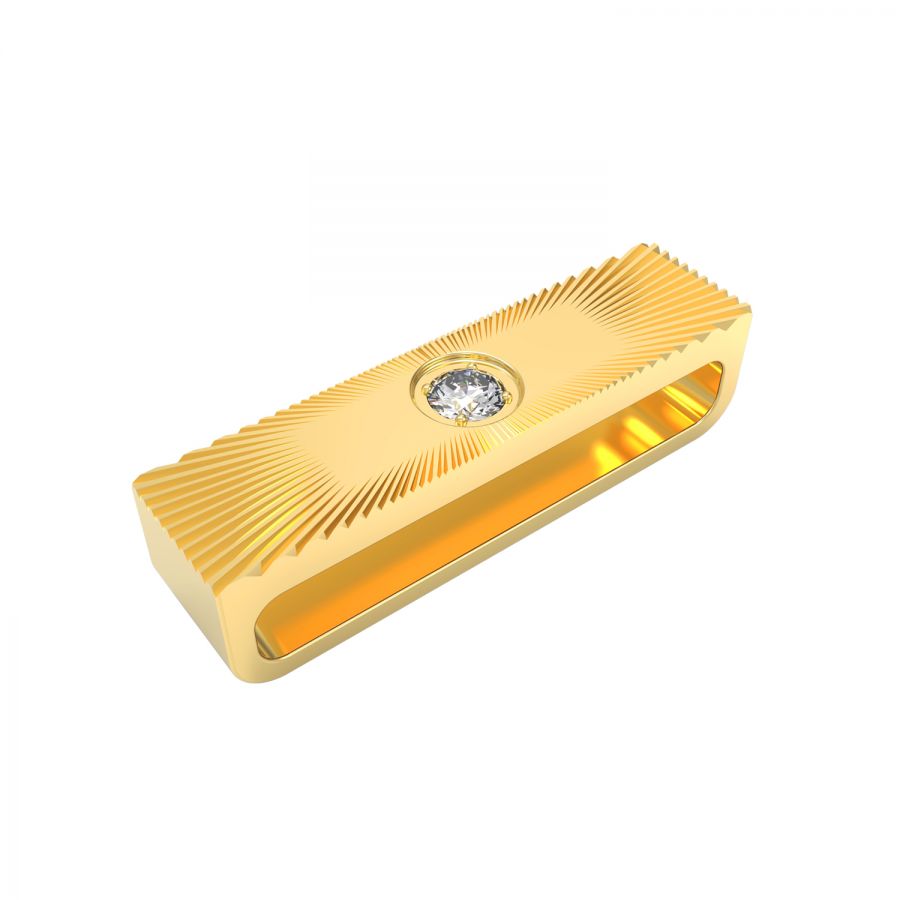 Inlaid Single Diamond Smart Watch Rubber Sport Band Adornment